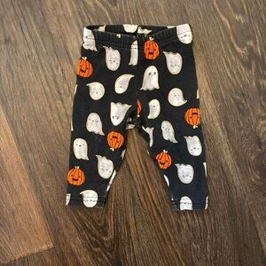 Carter's Black and Orange Ghost Print Leggings